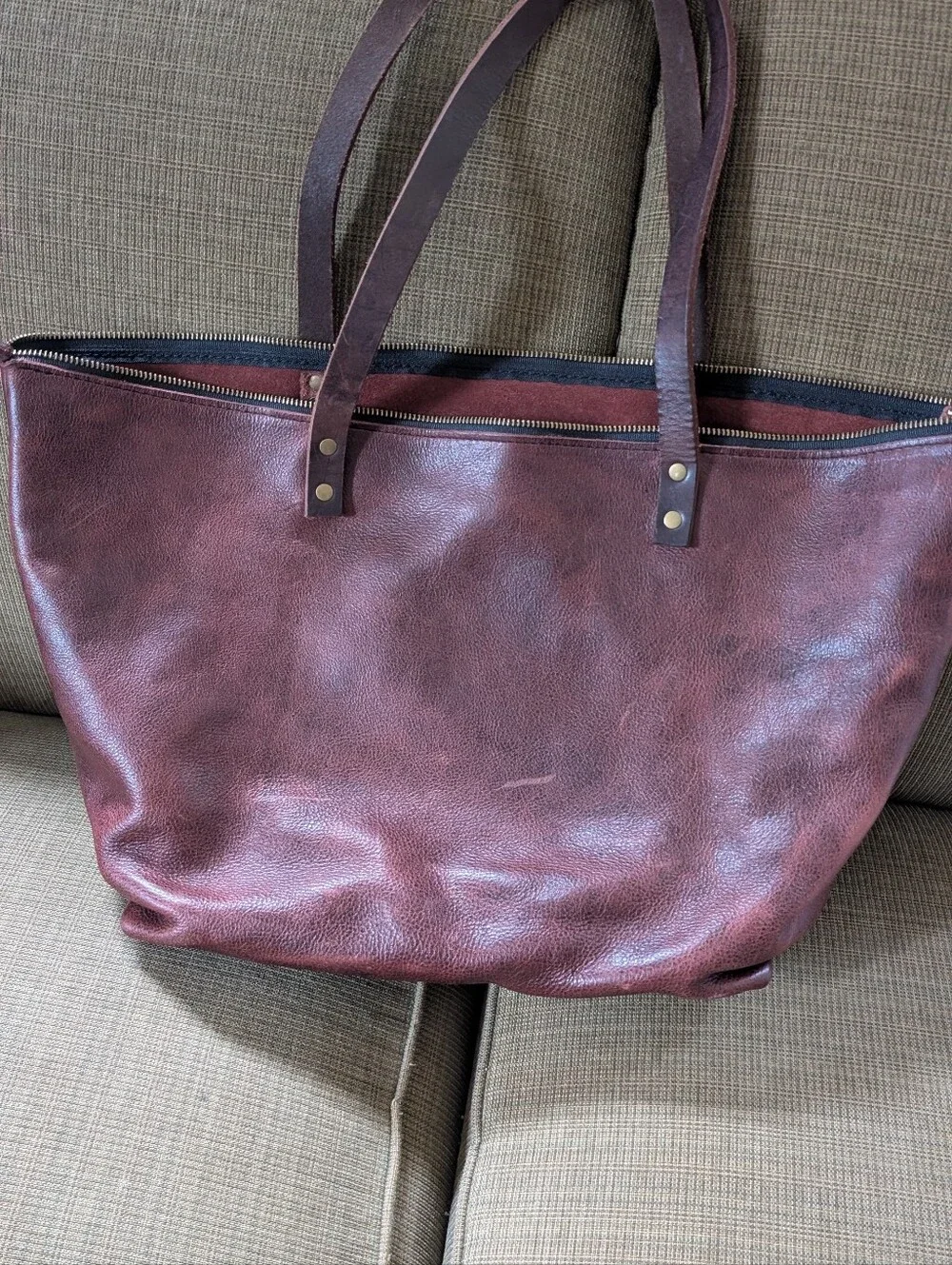 Portland Leather Good Oversized Zip Tote